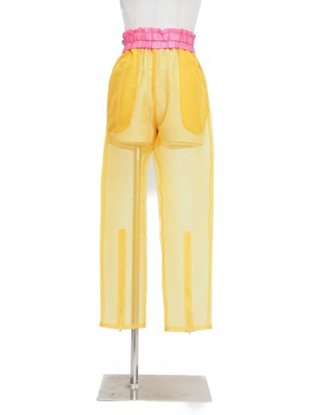 77circa back zip hem organdy pants 商品画像 1