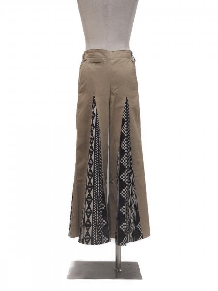 77circa circa make wide hem batik pattern print trousers 商品画像 3