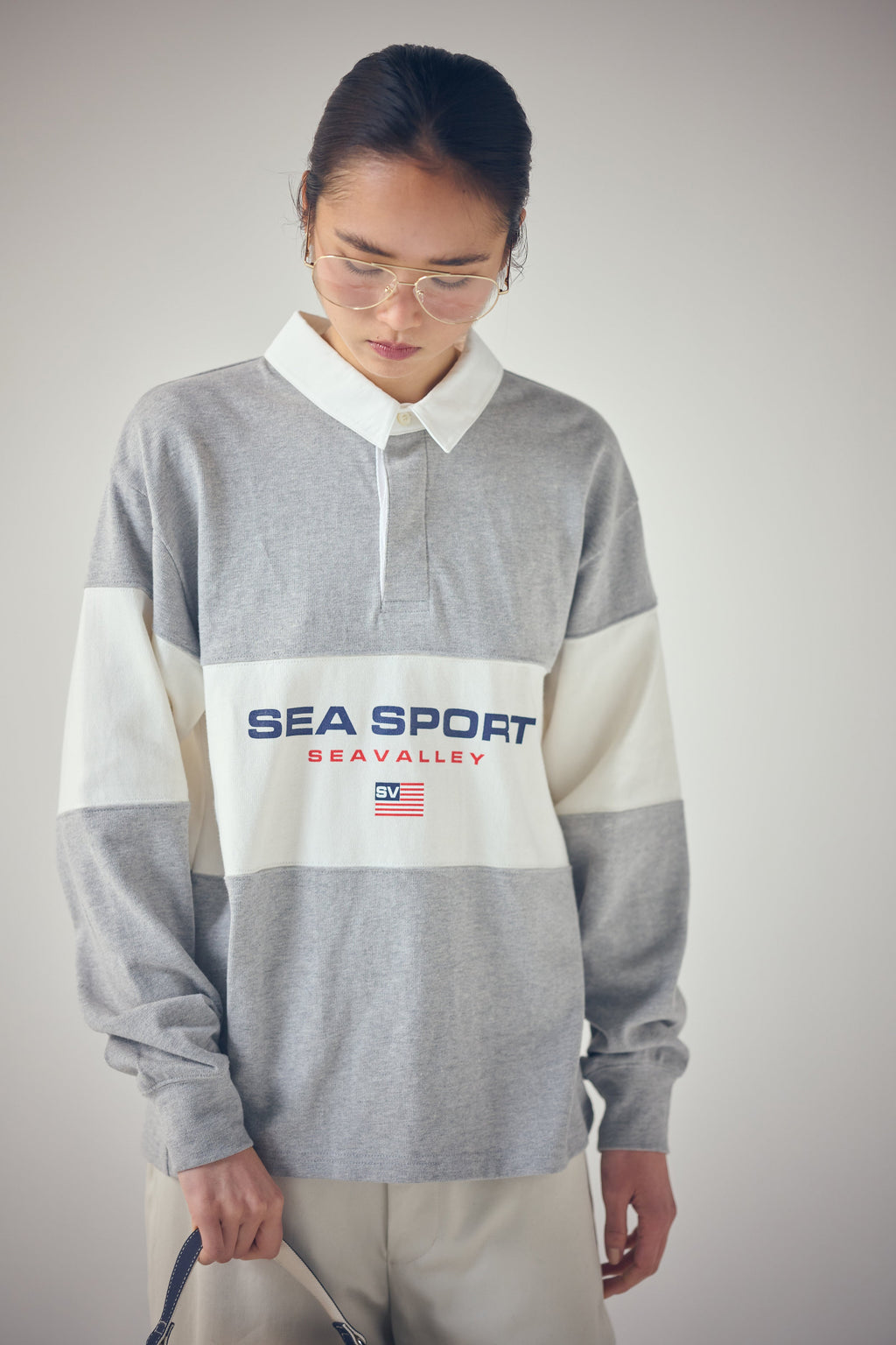 SEA SPORT ラガーシャツ