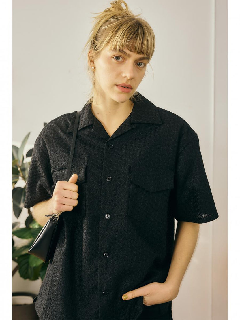Oblada FLOWER EMBROIDERY SHIRT 商品画像 1