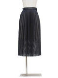 COEL パンチングフェイクレザープリーツスカート【SALE40%OFF】 商品画像 1