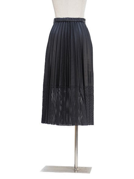 COEL パンチングフェイクレザープリーツスカート【SALE40%OFF】 商品画像 3