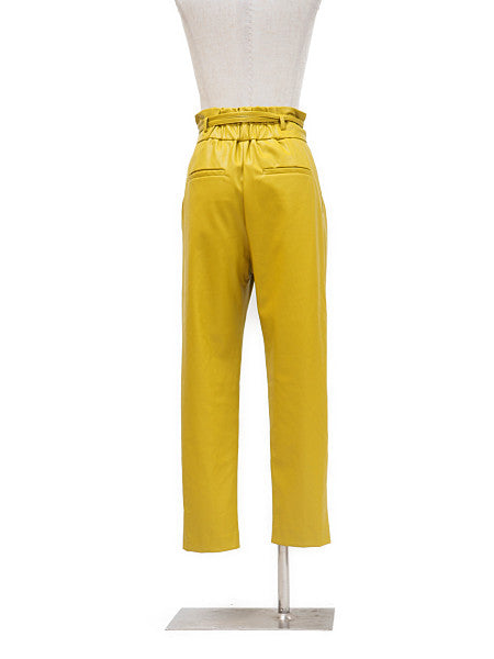 COEL フェイクレザーハイウエストパンツ【SALE40%OFF】 商品画像 3