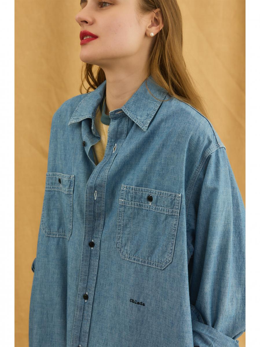 Oblada CHAMBRAY　 SHIRT ONEPEACE 商品画像 6