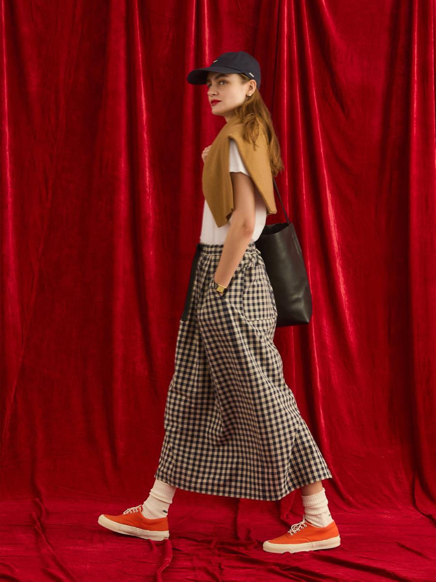 GINGHAM CHECK SKIRT