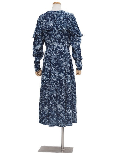 COEL フリルタックプリントワンピース【SALE40%OFF】 商品画像 4