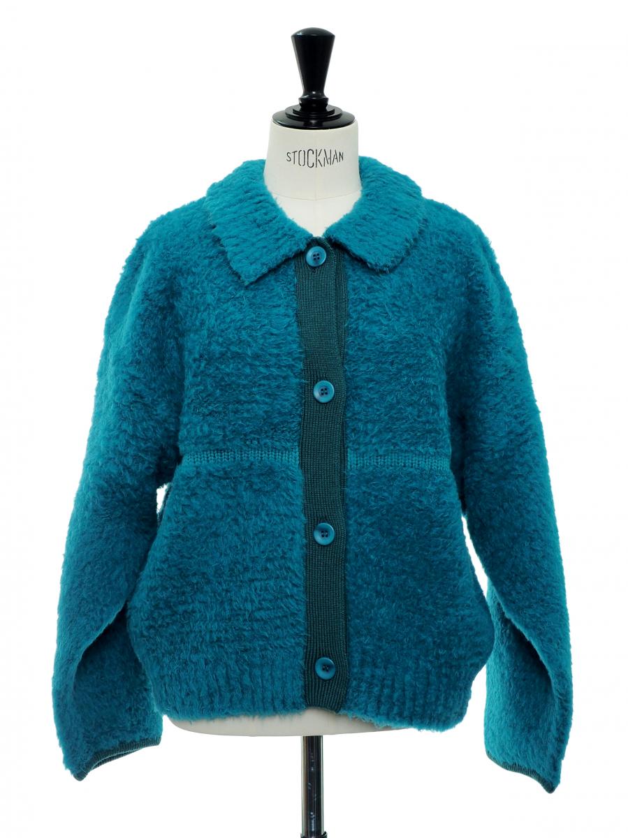 BATONER SHETLAND BOA POLO CARDIGAN 商品画像 2