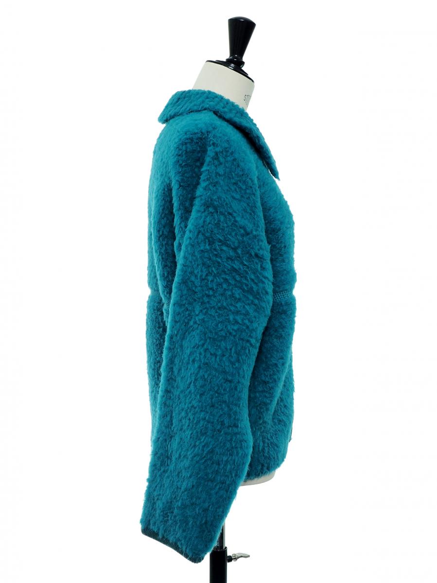 BATONER SHETLAND BOA POLO CARDIGAN 商品画像 4