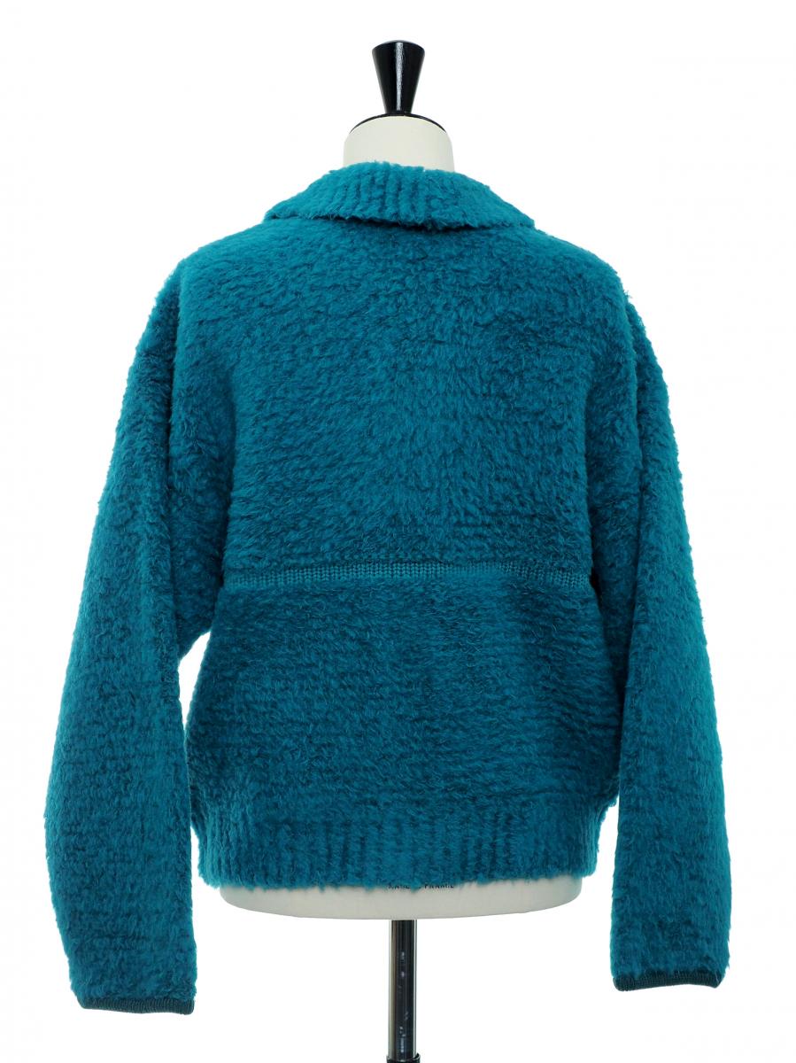 BATONER SHETLAND BOA POLO CARDIGAN 商品画像 3