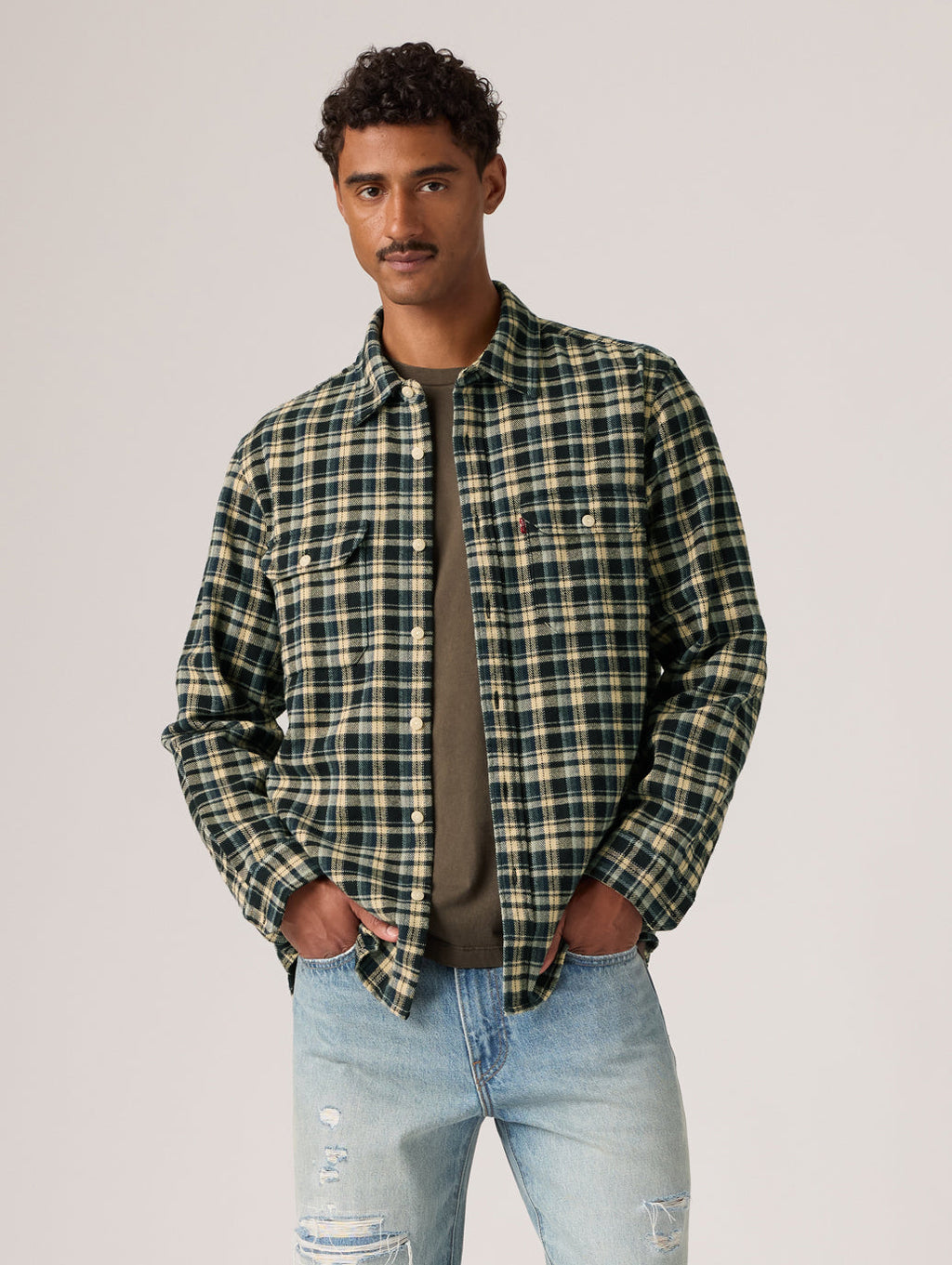 195730308 JACKSON WORKER NAVY / BLACK CHECK