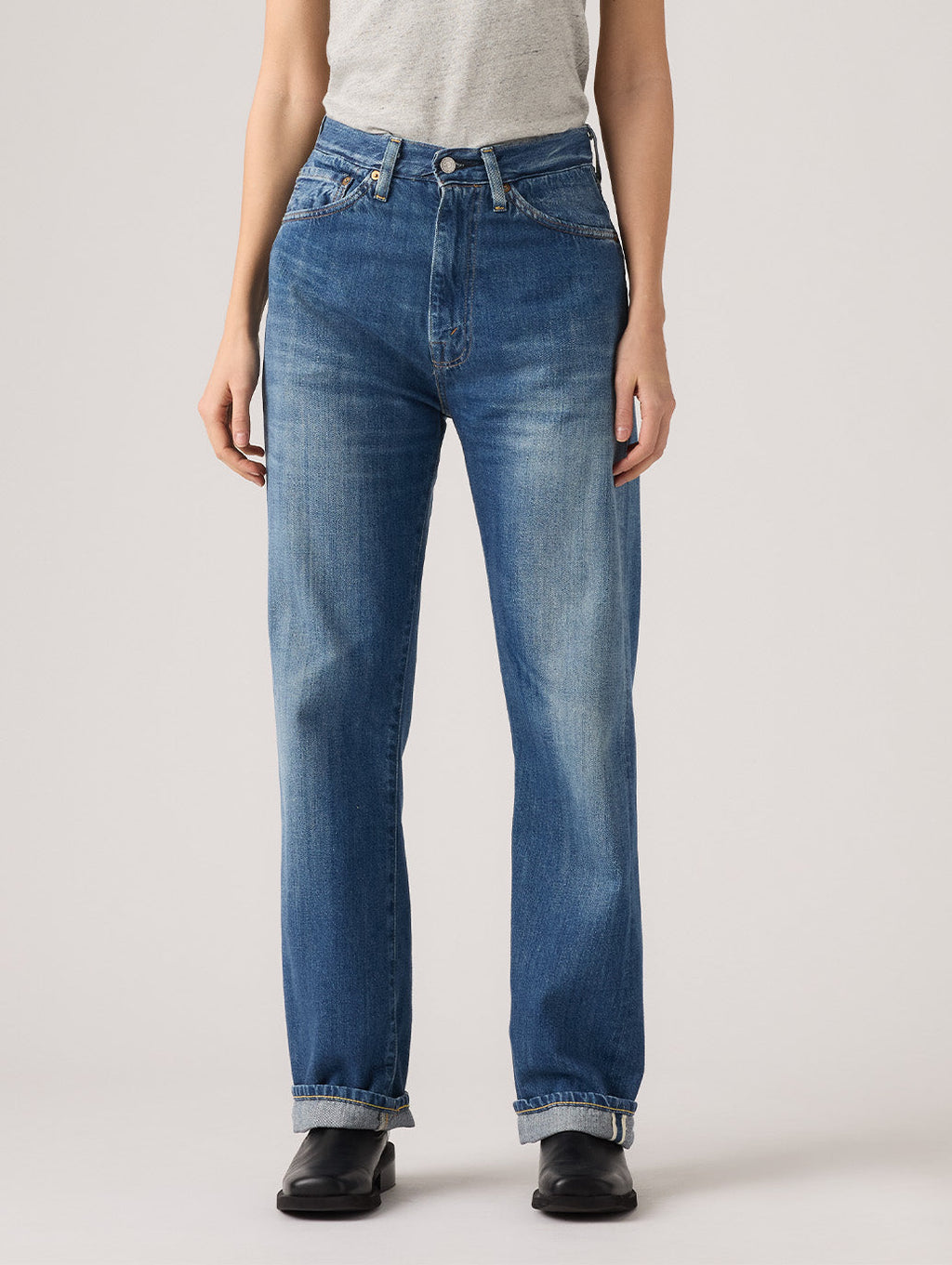 LEVI'S Vintage Clothing 1950's 701 JEANS 50701-0041 着用イメージ