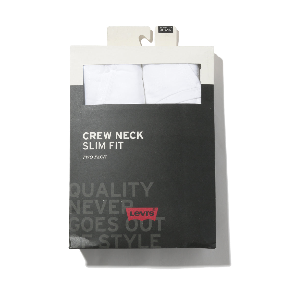 795410000 SLIM 2PK CREWNECK 1 (WHITE) WHITE