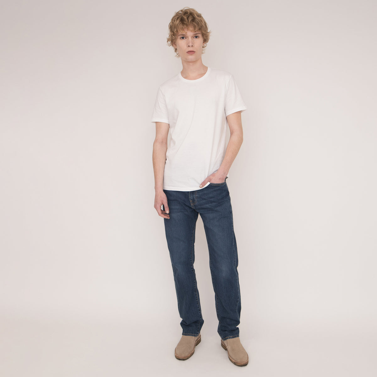 795410000 SLIM 2PK CREWNECK 1 (WHITE) WHITE