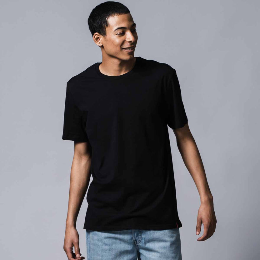 795410001 SLIM 2PK CREWNECK 1 (BLACK) BLACK