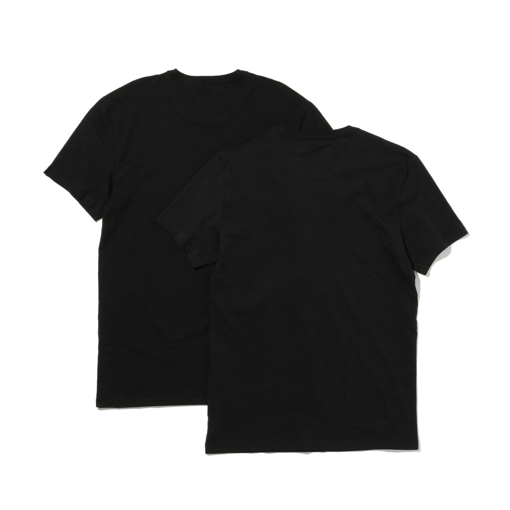 795410001 SLIM 2PK CREWNECK 1 (BLACK) BLACK