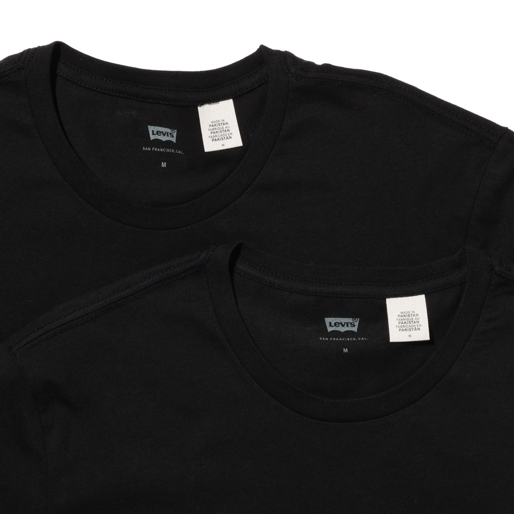 795410001 SLIM 2PK CREWNECK 1 (BLACK) BLACK