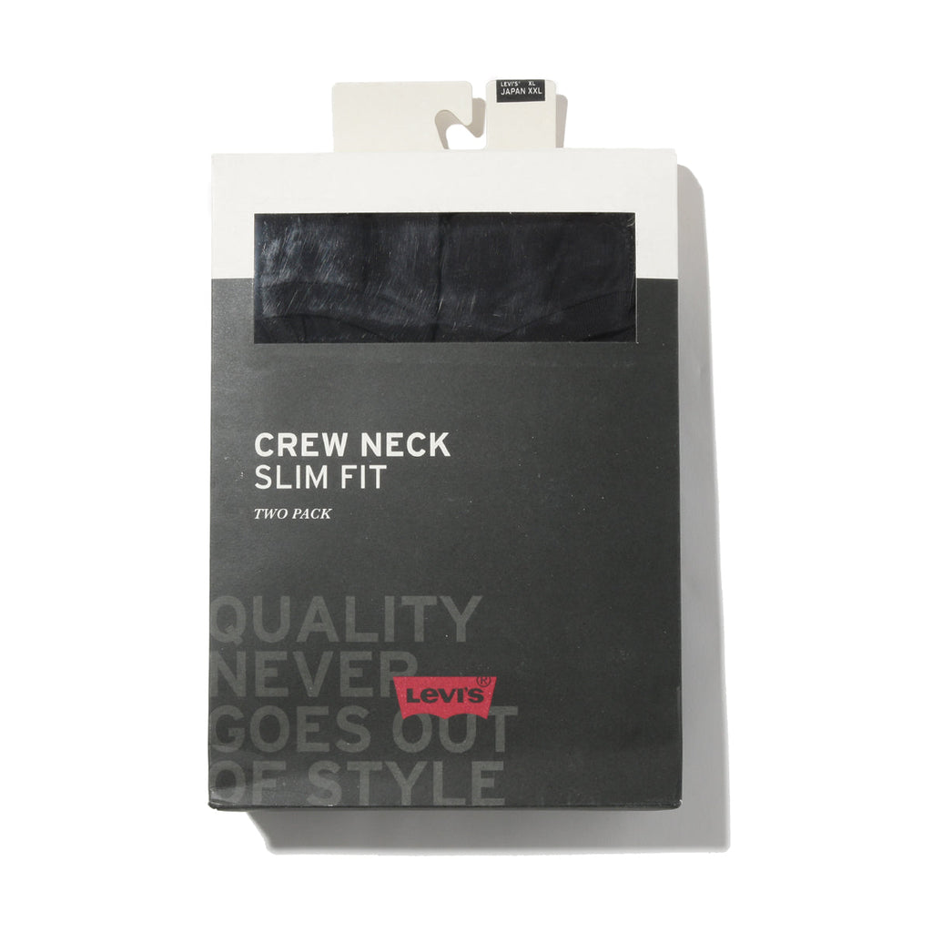 795410001 SLIM 2PK CREWNECK 1 (BLACK) BLACK