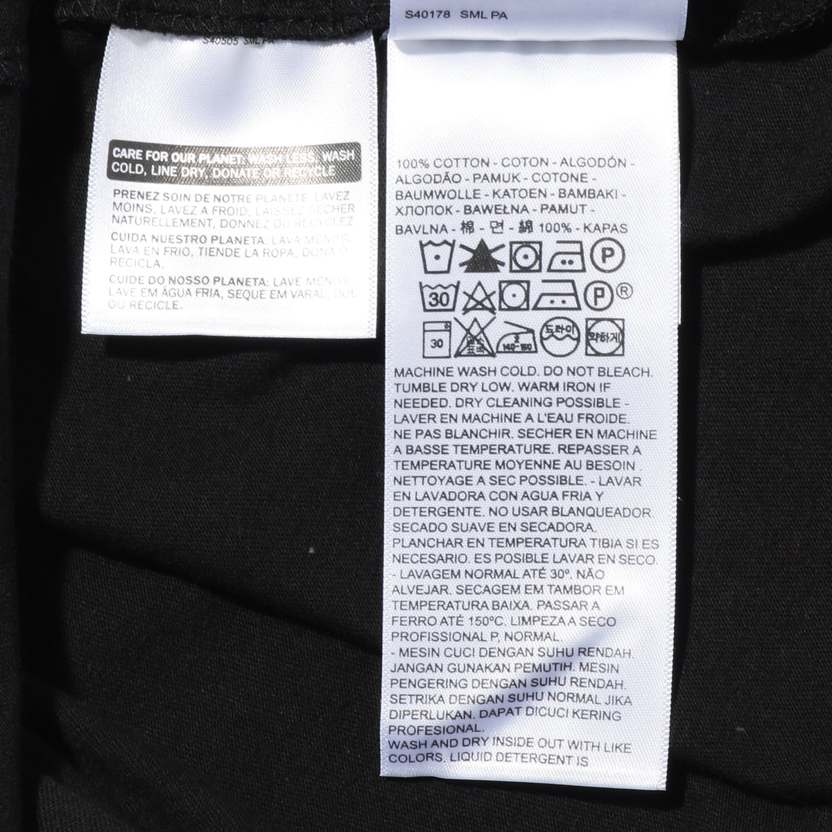 795410001 SLIM 2PK CREWNECK 1 (BLACK) BLACK