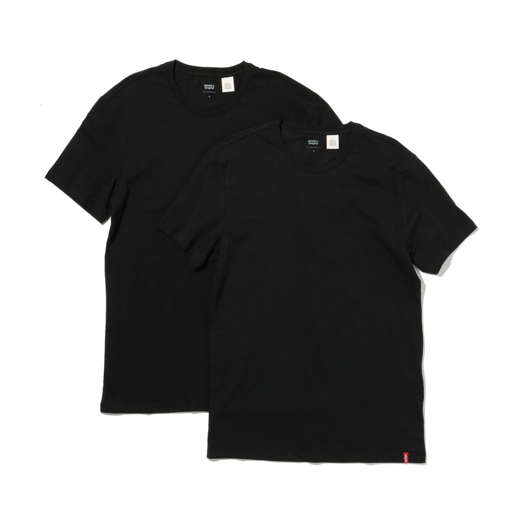 795410001 SLIM 2PK CREWNECK 1 (BLACK) BLACK