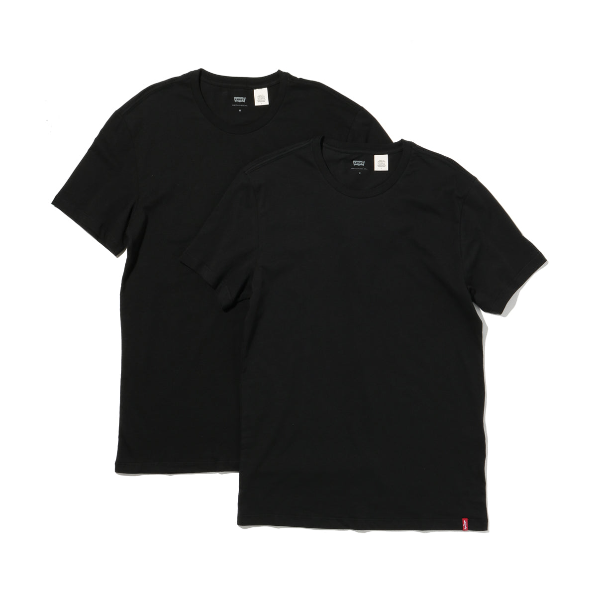 795410001 SLIM 2PK CREWNECK 1 (BLACK) BLACK