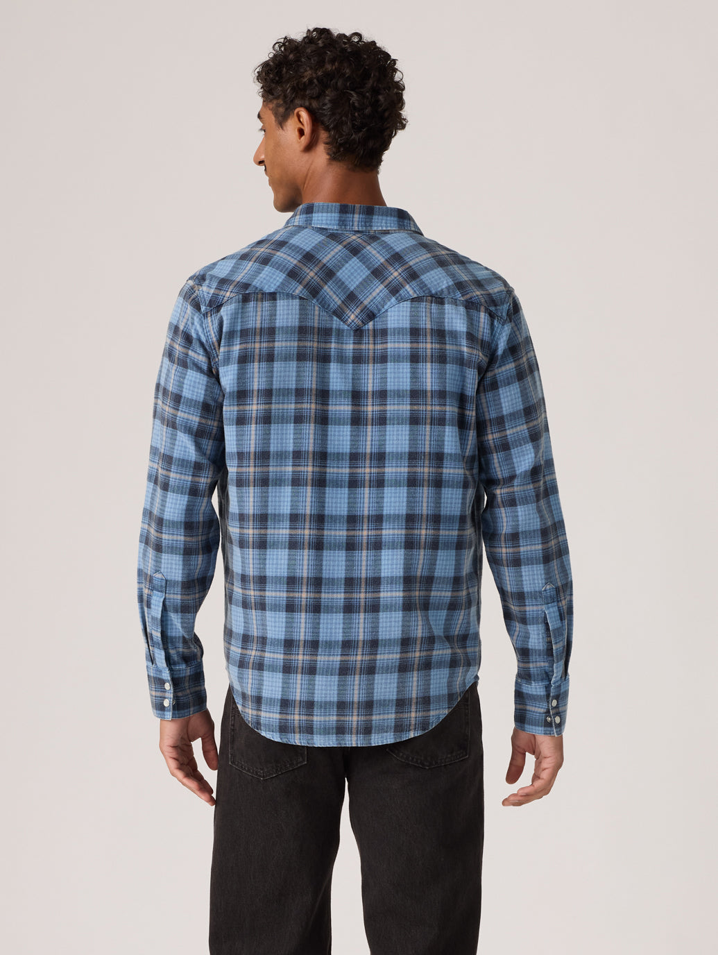 857440130 BARSTOW WESTERN STANDARD BLUE CHECK