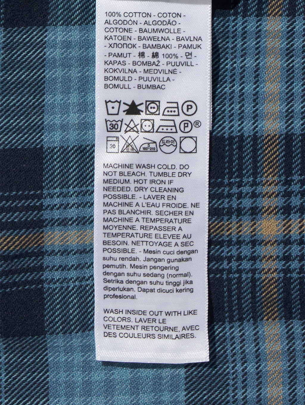 857440130 BARSTOW WESTERN STANDARD BLUE CHECK