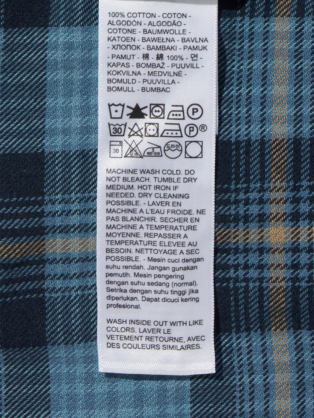 857440130 BARSTOW WESTERN STANDARD BLUE CHECK