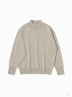 BATONER SUNSHINE CASHMERE MOCK NECK / BEIGE