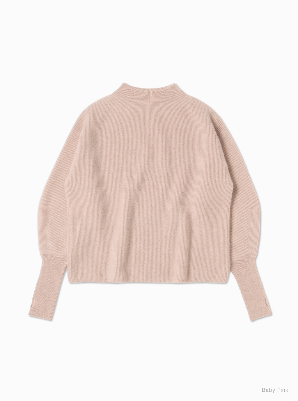 BATONER CASHMERE FOX BOAT NECK / BABY PINK
