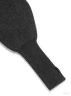 BATONER CASHMERE FOX BOAT NECK / CHARCOAL / ディテール・着用イメージ