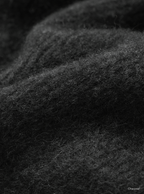 BATONER CASHMERE FOX BOAT NECK / CHARCOAL / ディテール・着用イメージ
