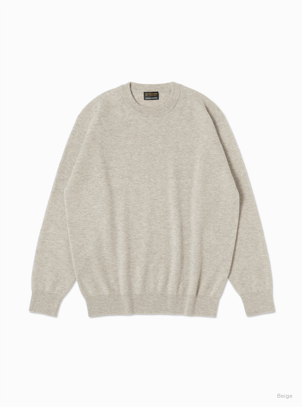 BATONER SUNSHINE CASHMERE CREW NECK / BEIGE