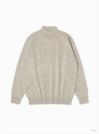 BATONER SUNSHINE CASHMERE MOCK NECK / BEIGE