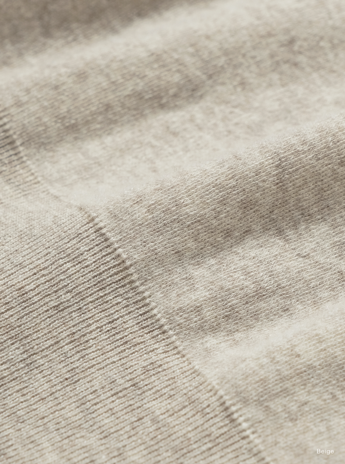 BATONER SUNSHINE CASHMERE MOCK NECK / BEIGE / ディテール・着用イメージ