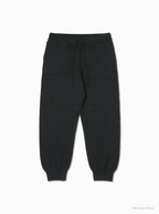 BATONER HEAVY WEIGHT INNOCENT CASHMERE PANTS / MELANGE BLACK