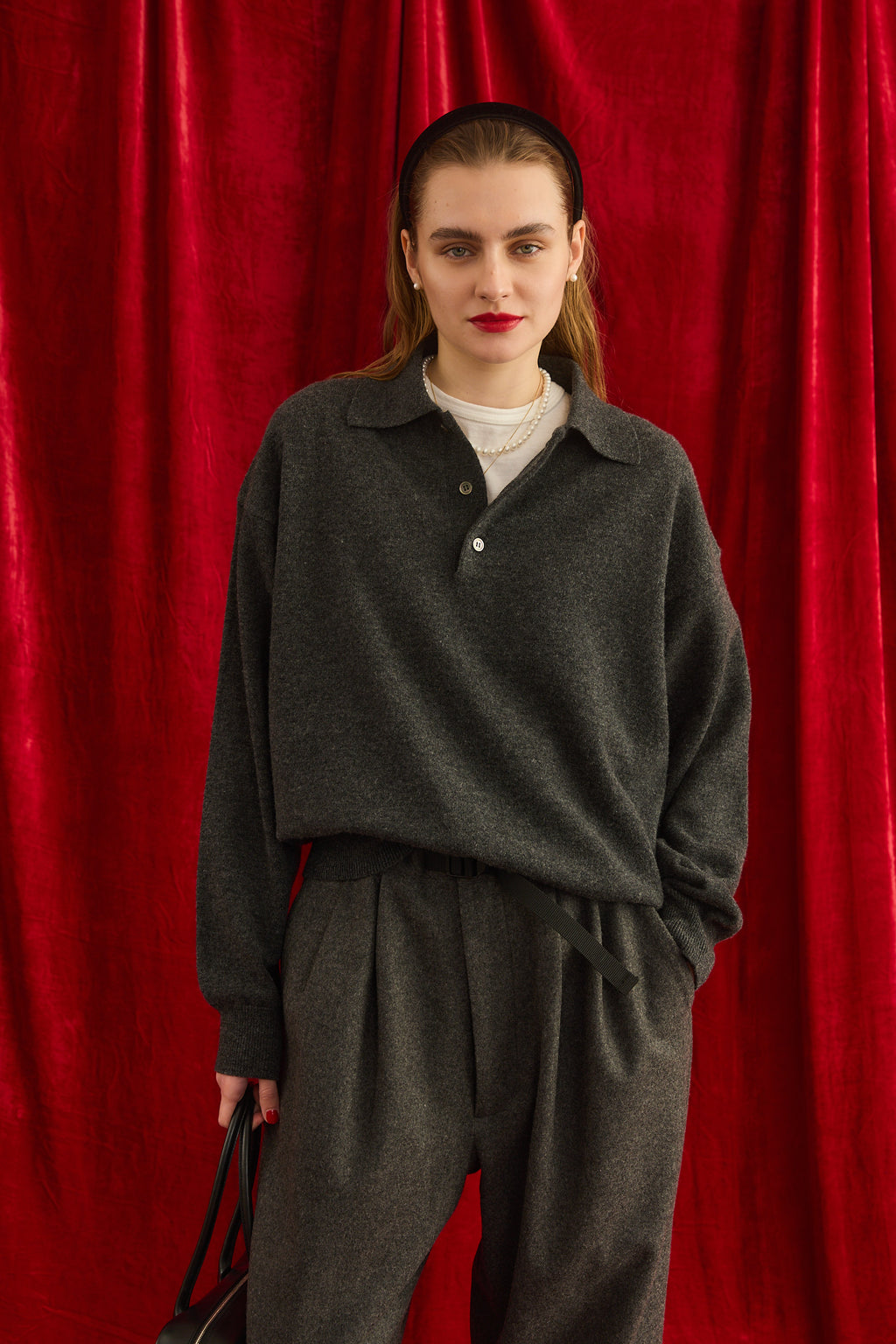 HENRY POLO KNIT