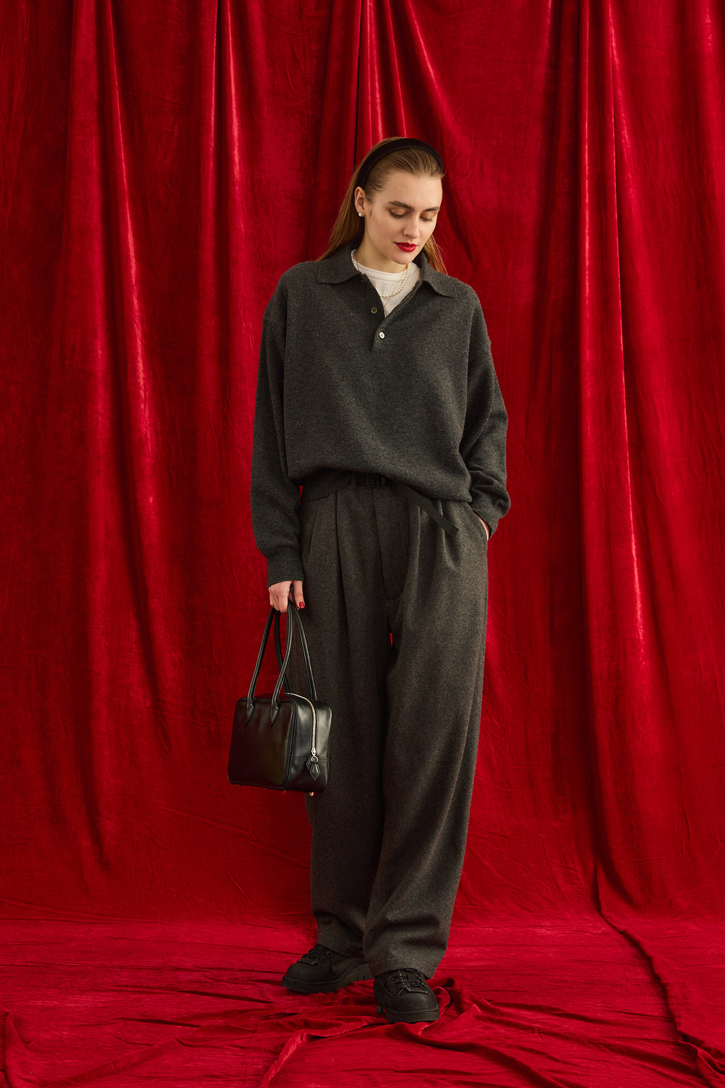 HENRY POLO KNIT