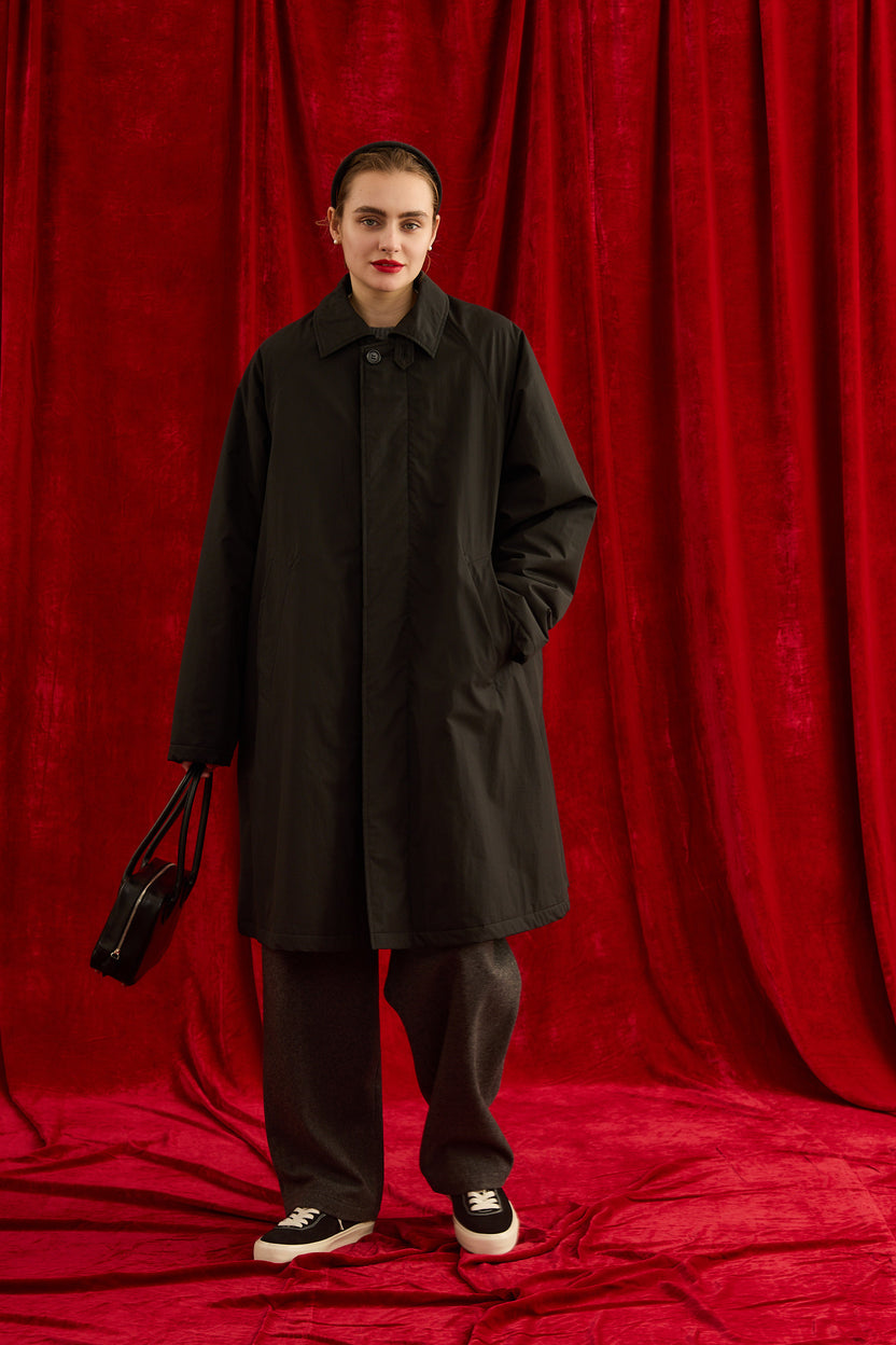 Oblada FEATHER COAT BLACK