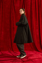 Oblada FEATHER COAT BLACK