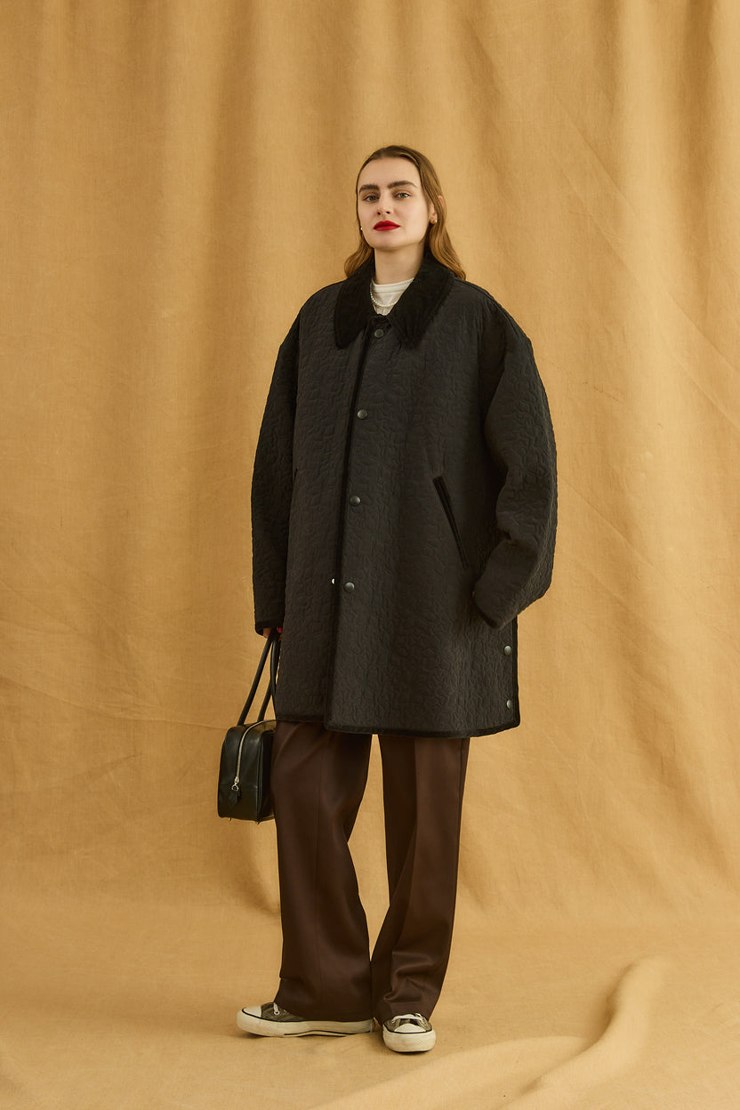 FLOWER EMBROIDERY COAT