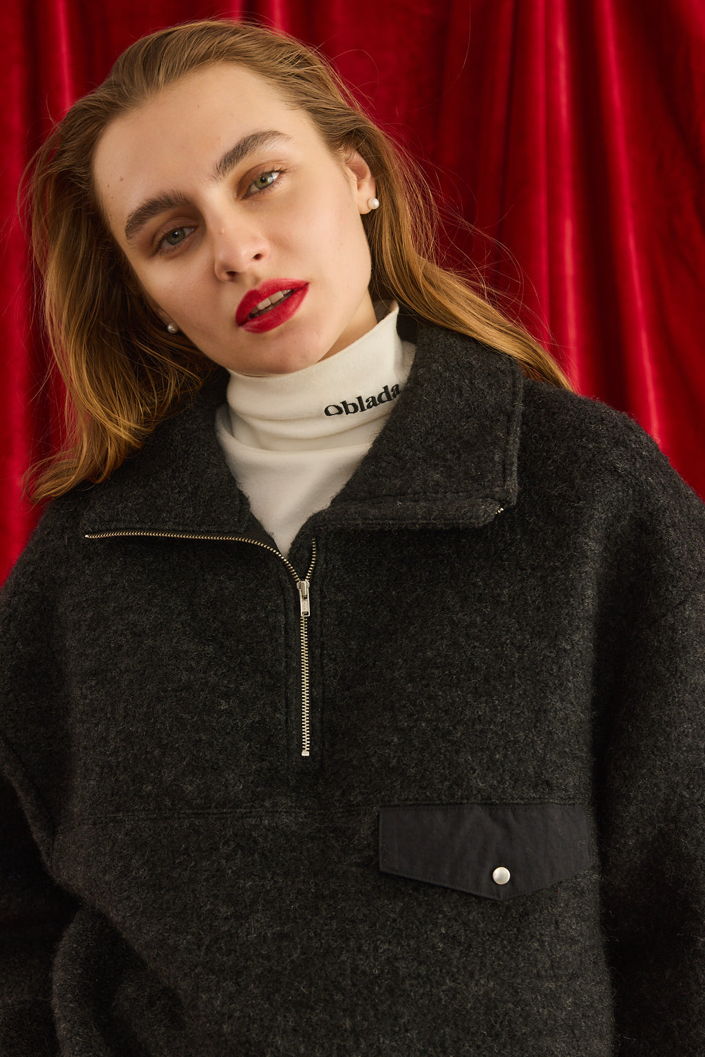 Oblada WOOL FLEECE TOPS C.GRAY