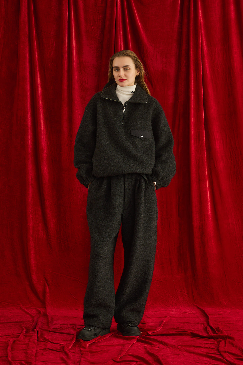 Oblada WOOL FLEECE TOPS C.GRAY