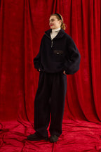 Oblada WOOL FLEECE TOPS NAVY