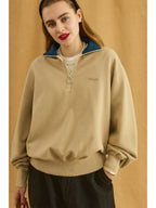 HALF ZIP SWEAT