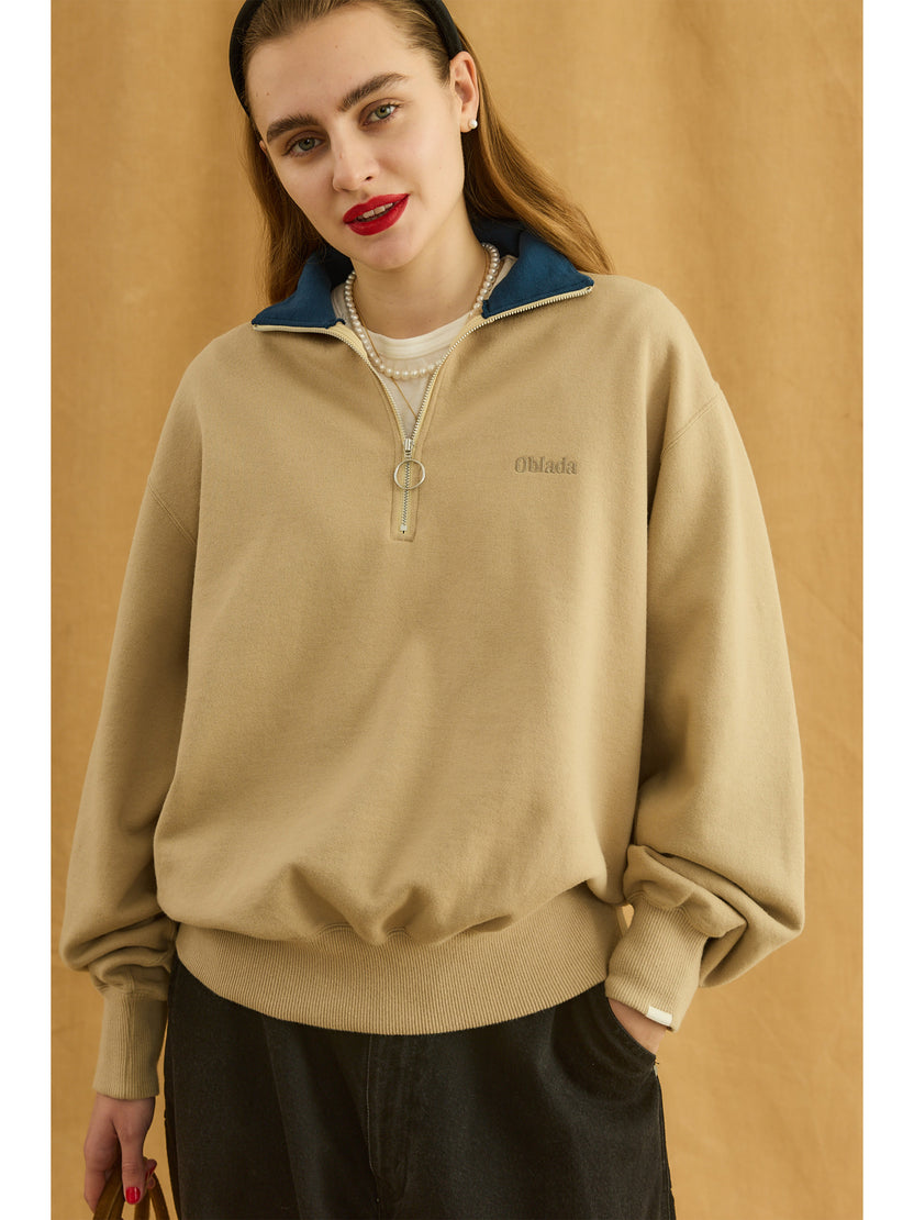 HALF ZIP SWEAT