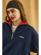 HALF ZIP SWEAT