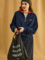 HALF ZIP SWEAT