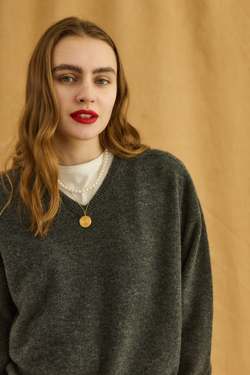 FILL V NECK KNIT