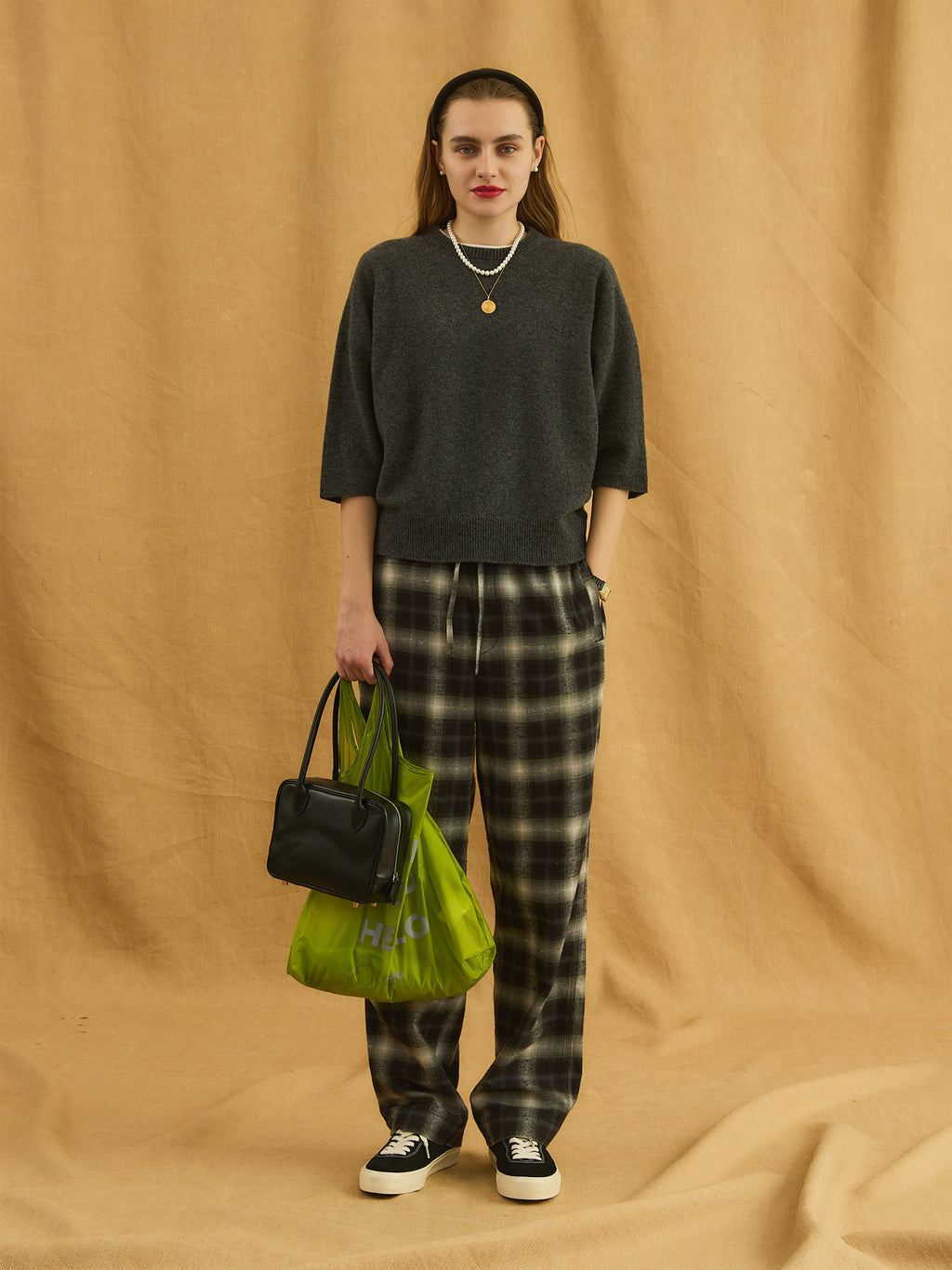 Oblada OMBRE CHECK PANTS 商品画像3