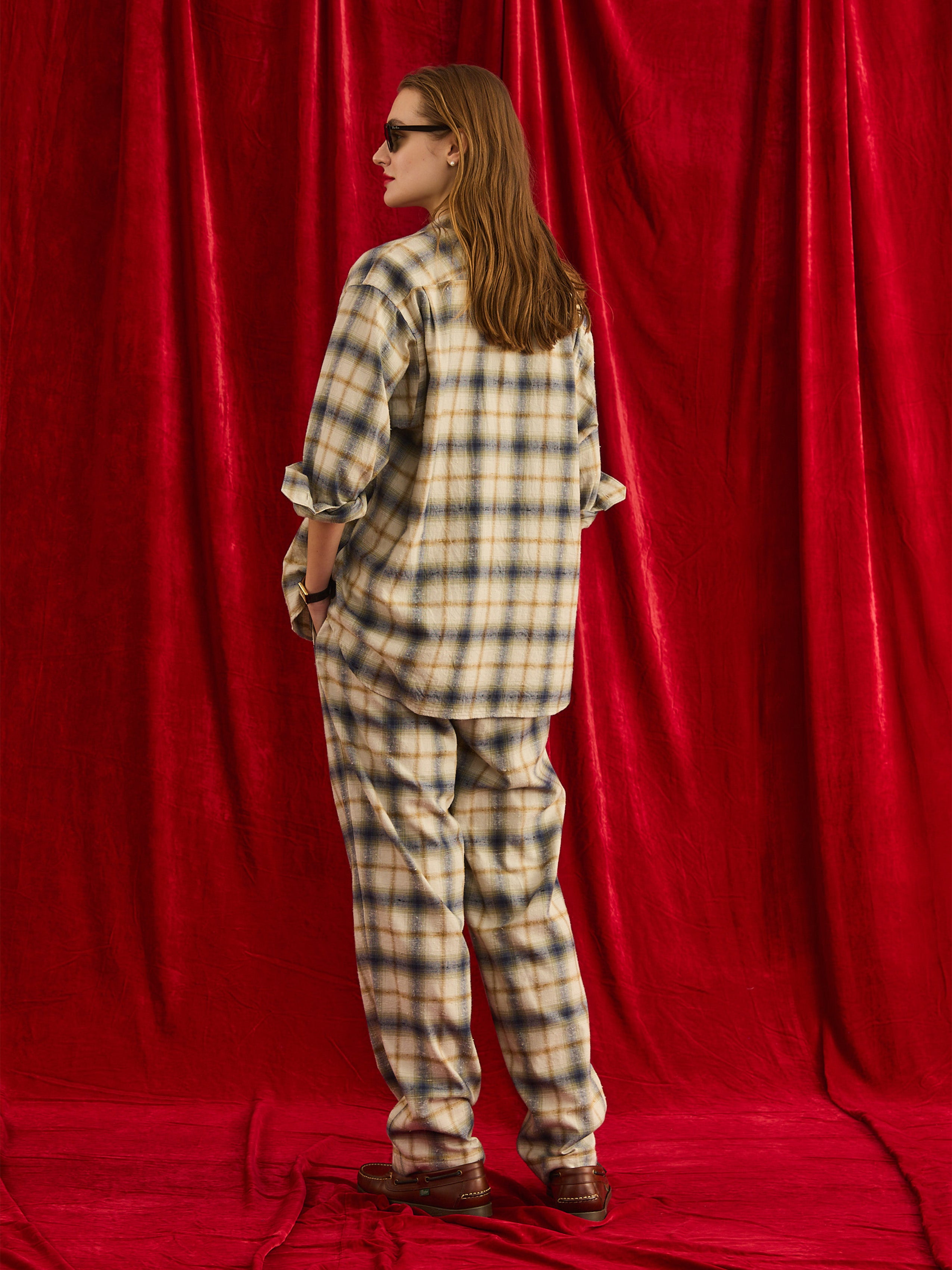 Oblada OMBRE CHECK PANTS 商品画像7